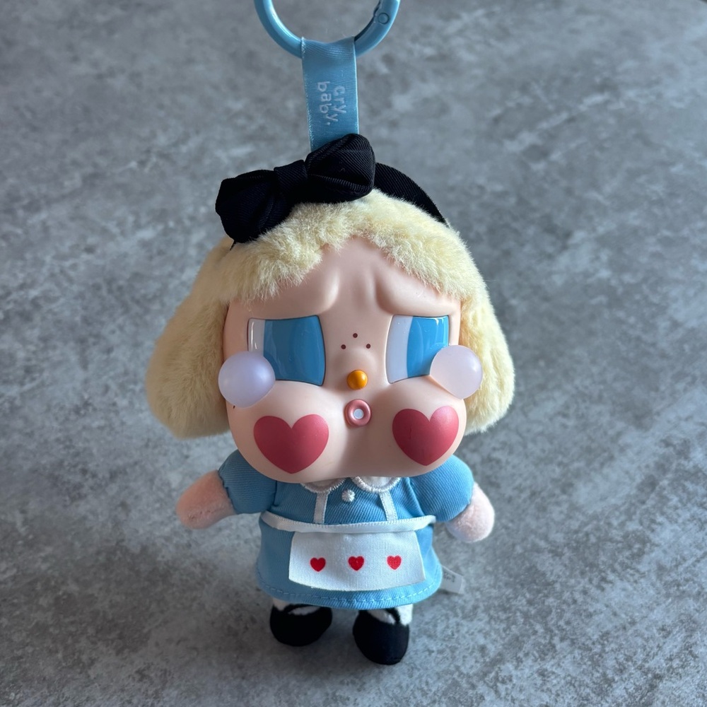 Authentic POP MART Crying Again Series Vinyl Face Plush She’s Alice
